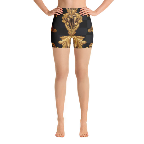 Yoga Shorts For Women | Hot Yoga Exercise Pants | Black Gold