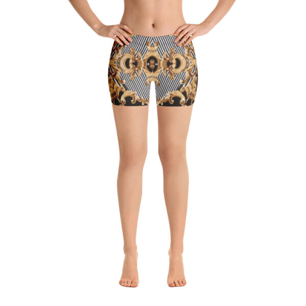 Yoga ShortsYoga Shorts For Women | Hot Yoga Exercise Pants | Grey Gold