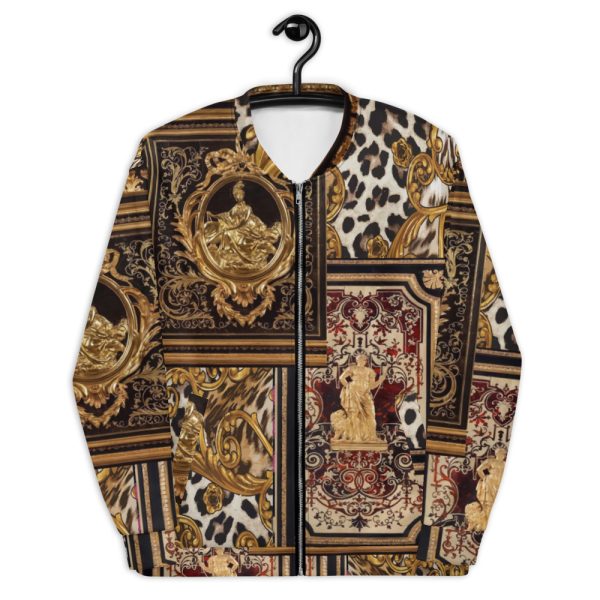 Bomber Jacket | Designer Luxury For Women & Men | Leopard Print Gold