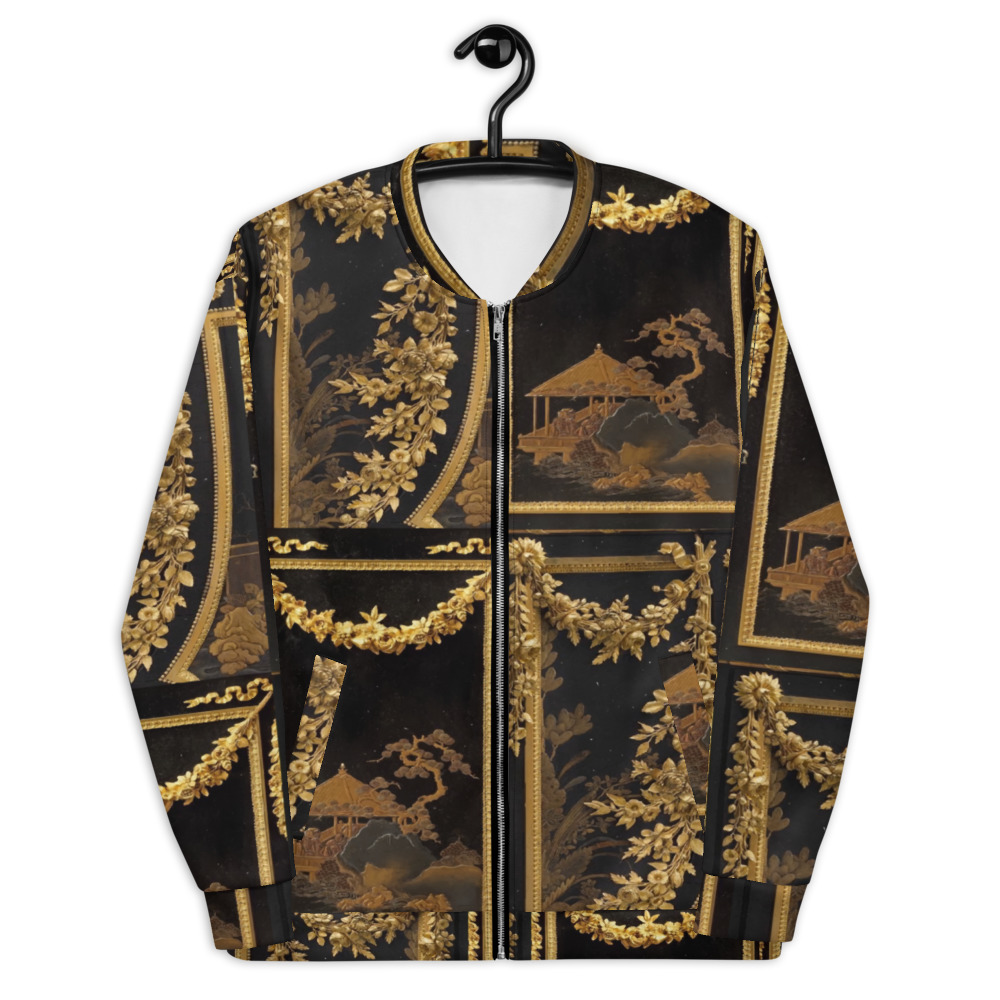 Bomber Jacket | Designer Luxury For Women & Men | Gold Black