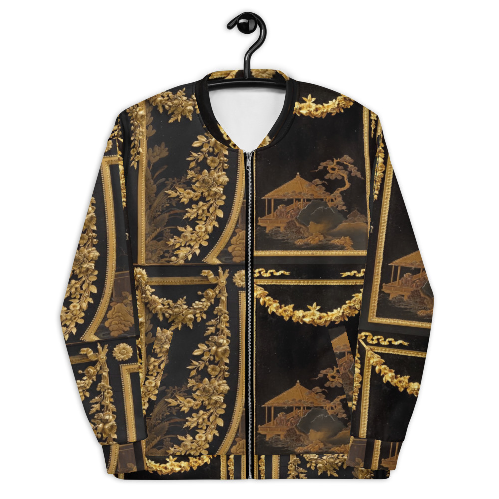 Bomber Jacket | Designer Luxury For Men & Women | Black Gold Barocco