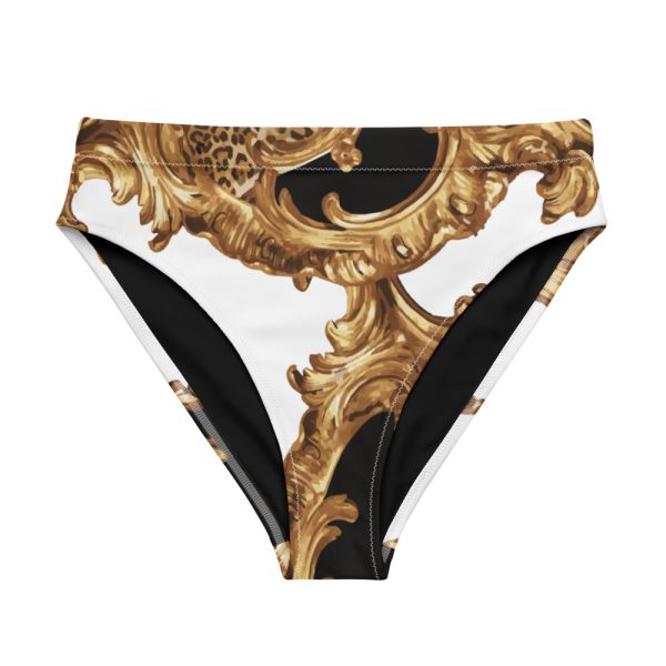High Waisted Bikini Bottom For Women | White Gold