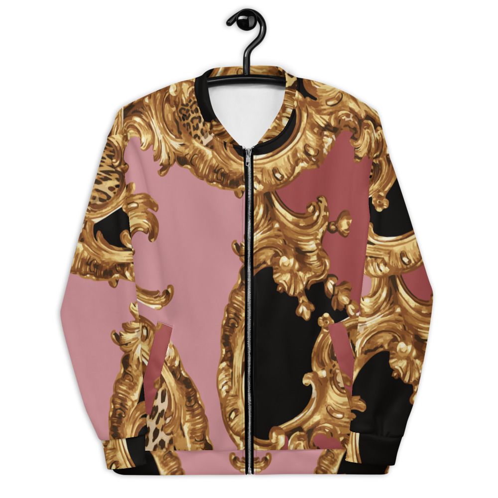 Bomber Jacket Luxury Designer For Women & Men | Pink Gold