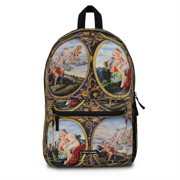 Designer Backpack For Women & Men | Best Laptop School College Travel Carry On Bag | Black Luxury Gold