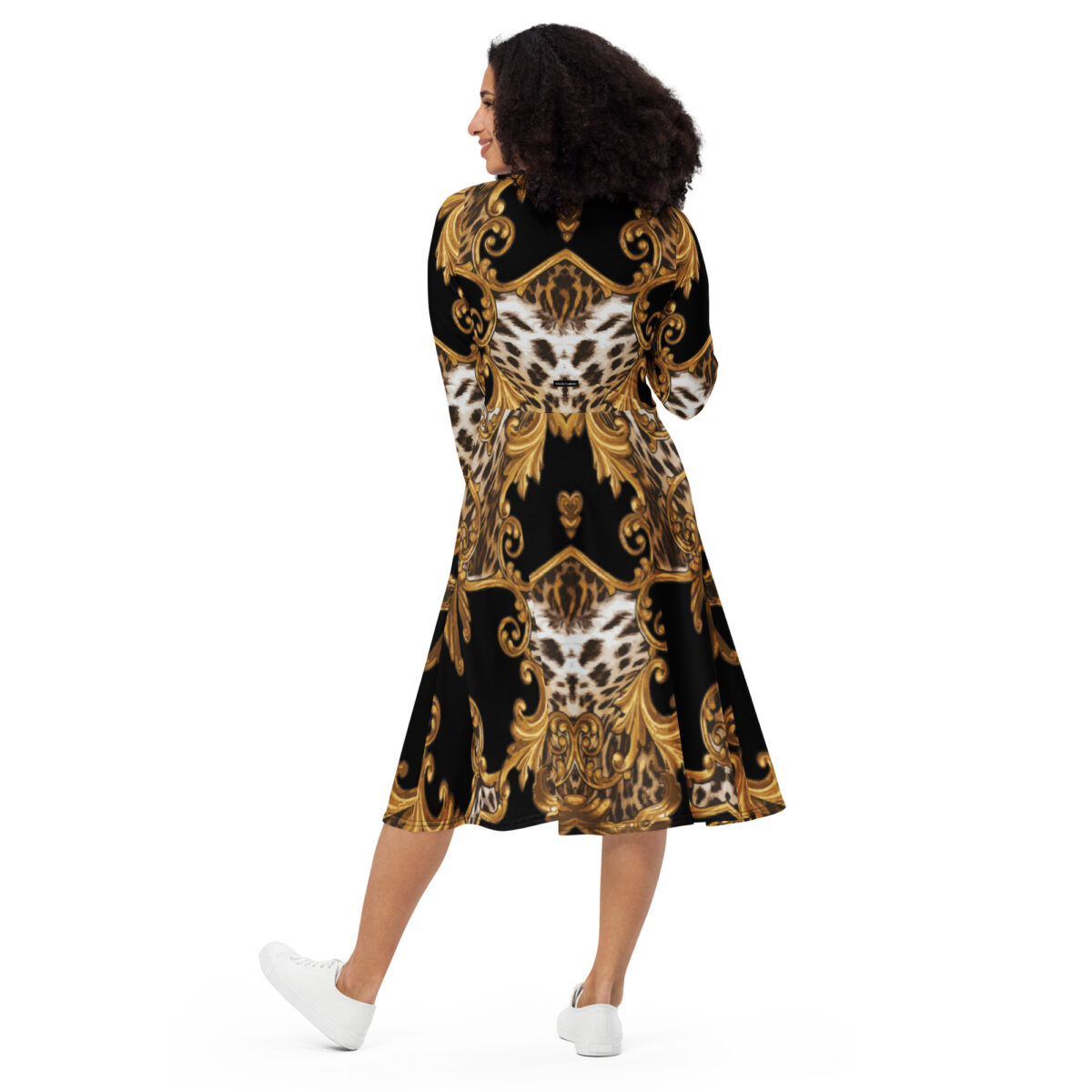 Leopard Print Midi Dress - Image 2