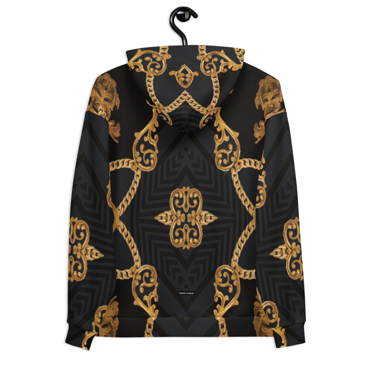 Designer Hoodie For Men & Women | Streetwear Essentials Graphic Cool Hoodies | Black Baroque - Image 2