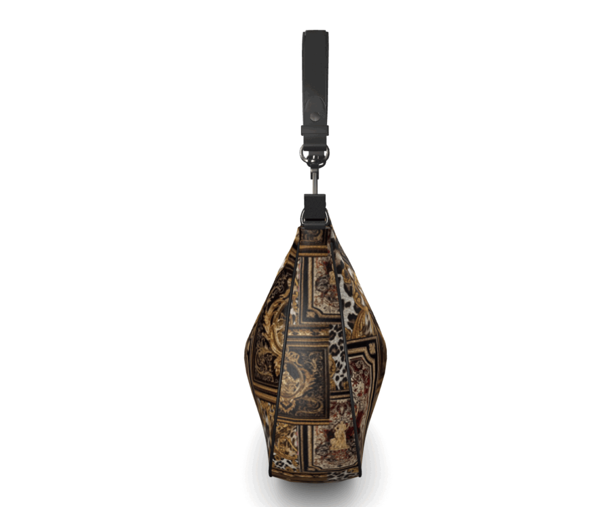 Curve Hobo Shoulder Bag | Designer Luxury Handbag - Image 2