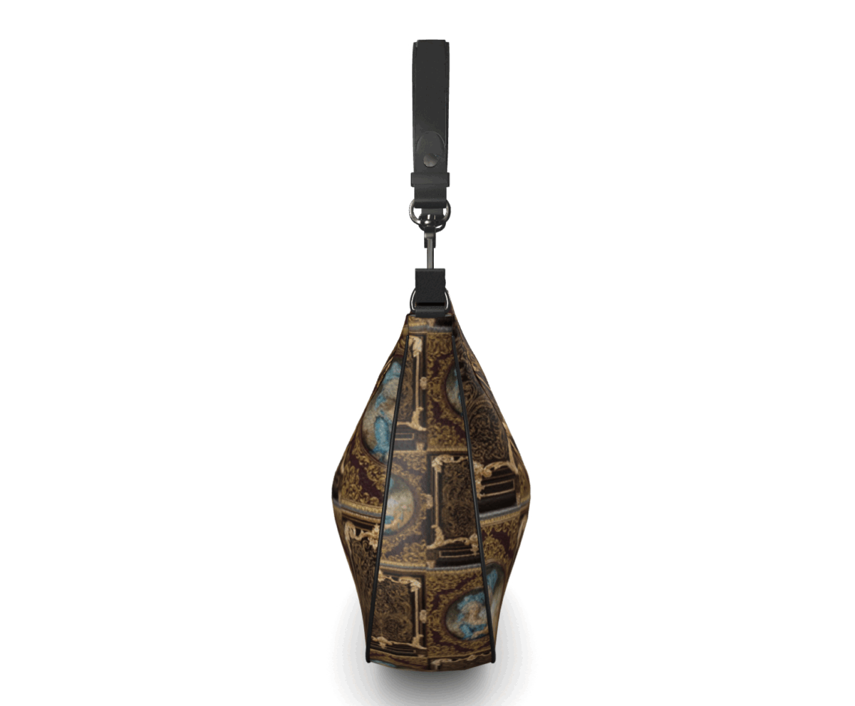 Curve Hobo Shoulder Bag | Designer Luxury Handbag - Image 2