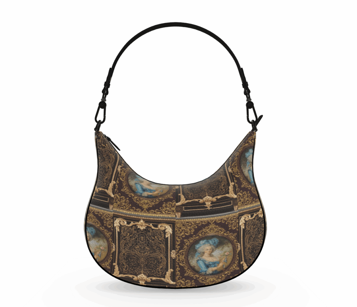 Curve Hobo Shoulder Bag | Designer Luxury Handbag - Image 3