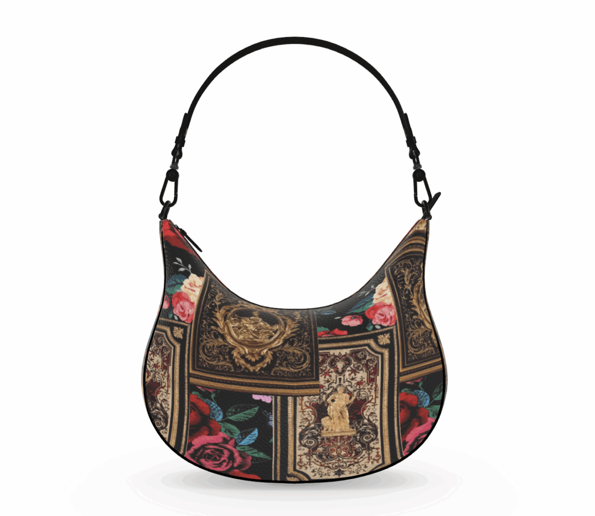 Curve Hobo Shoulder Bag | Designer Luxury Handbag - Image 3