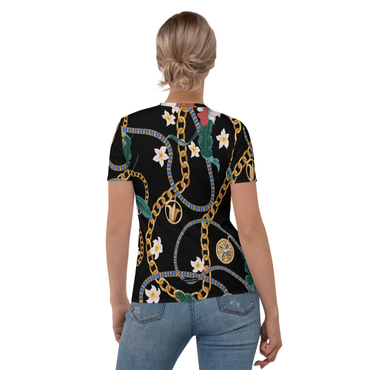 Women’s Designer T-Shirt | Best Short Sleeve Cute Graphic Tees For Women | Black - Image 2