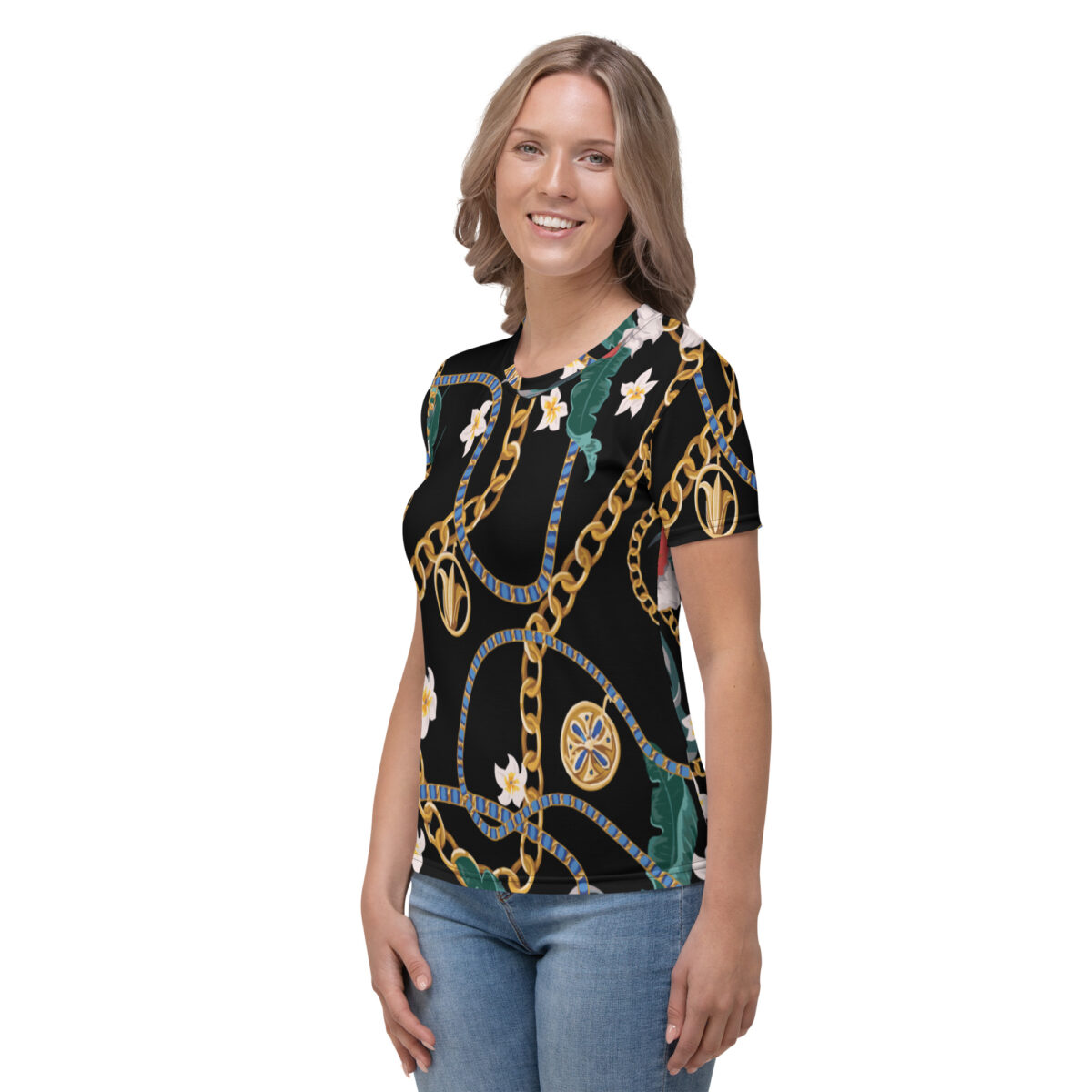 Women’s Designer T-Shirt | Best Short Sleeve Cute Graphic Tees For Women | Black - Image 3