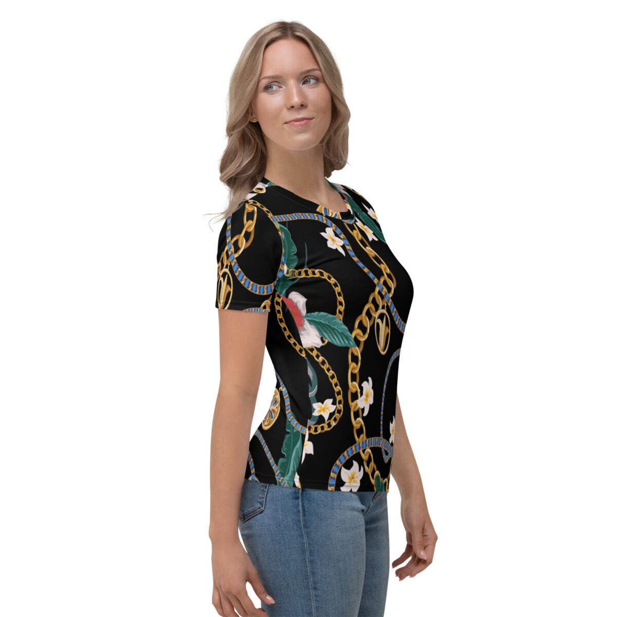 Women’s Designer T-Shirt | Best Short Sleeve Cute Graphic Tees For Women | Black - Image 4