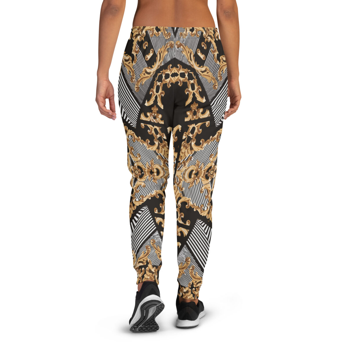Women’s Joggers | Best Sweatpants For Women | Grey Black Gold - Image 3