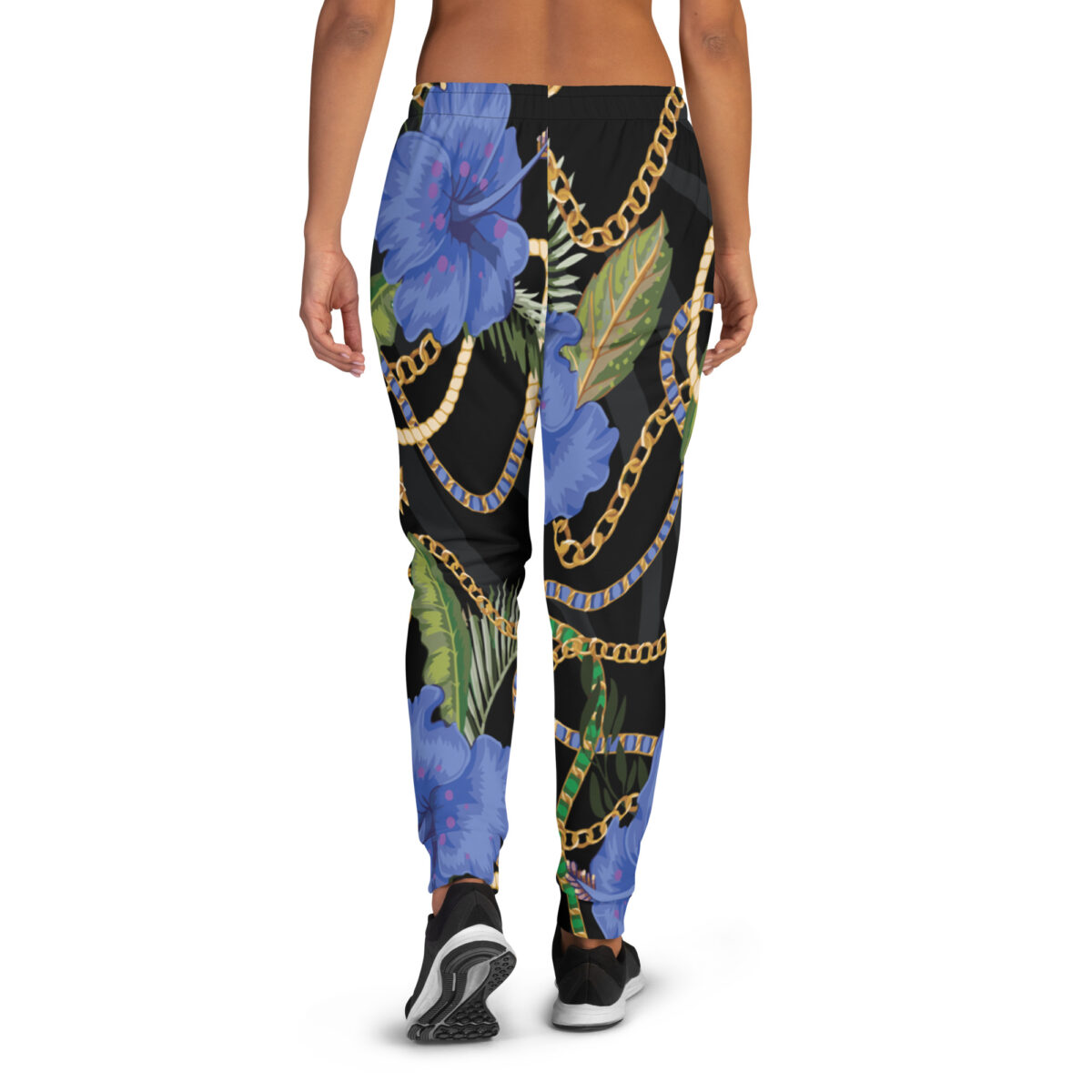 Women’s Joggers | Best Sweatpants For Women | Black Floral - Image 3