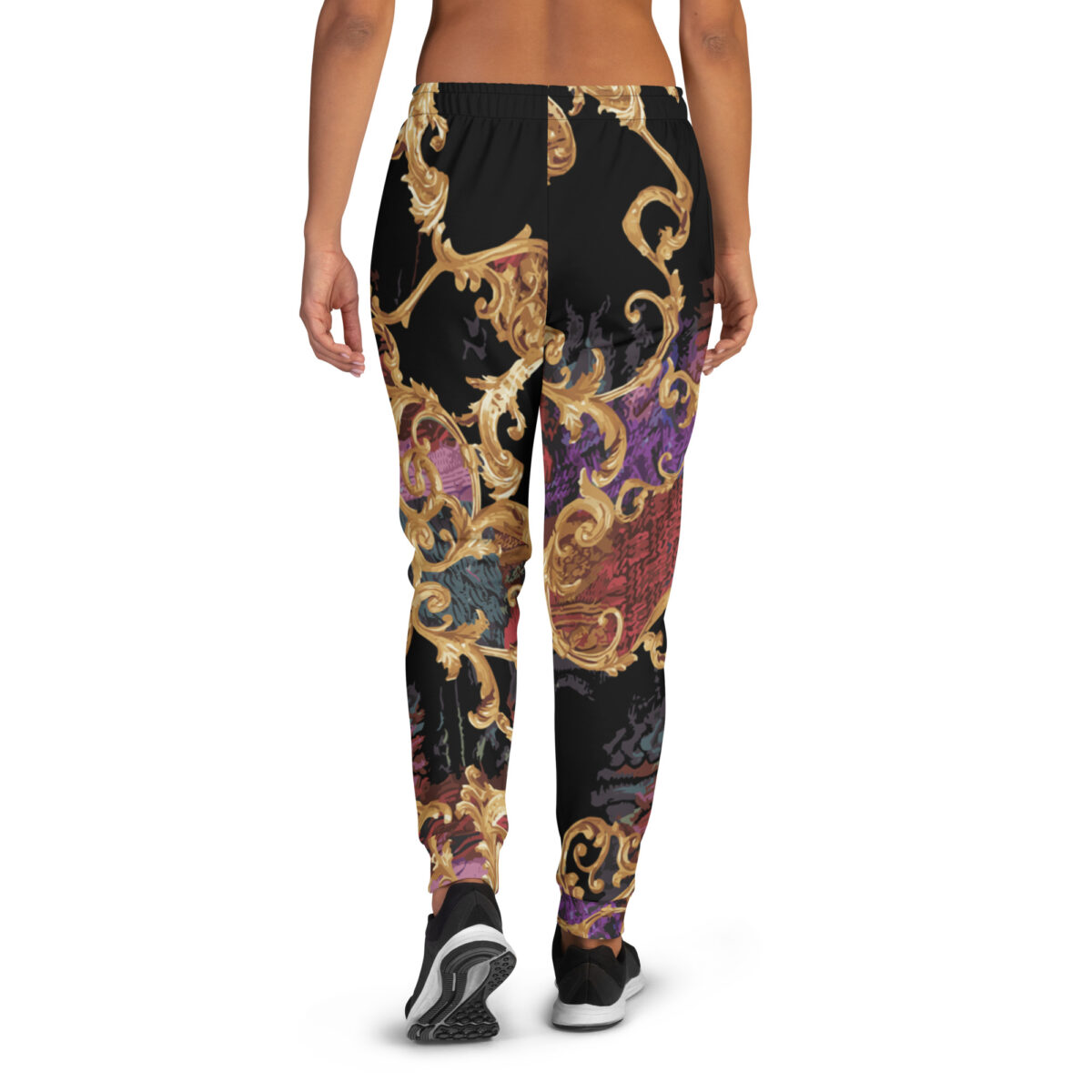 Women’s Joggers | Best Sweatpants For Women | Black Baroque Gold - Image 3