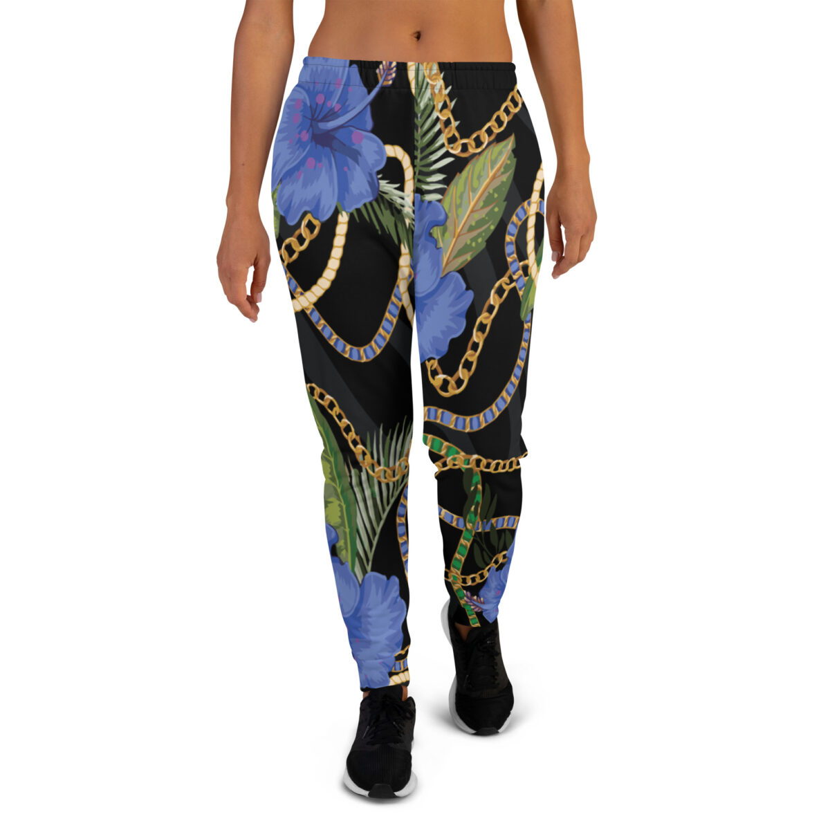 Women’s Joggers | Best Sweatpants For Women | Black Floral