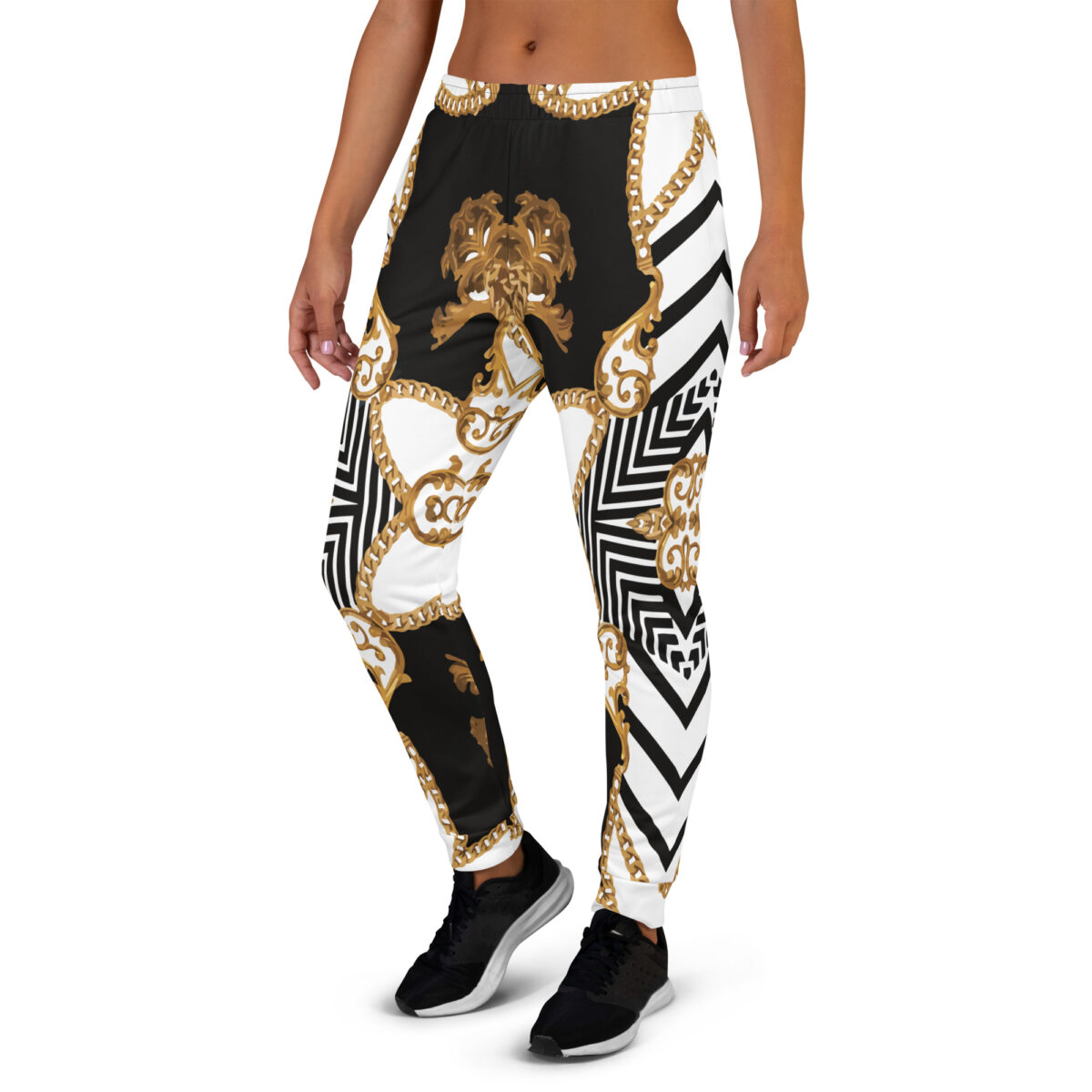 Women’s Joggers | Best Sweatpants For Women | White Black Gold - Image 4