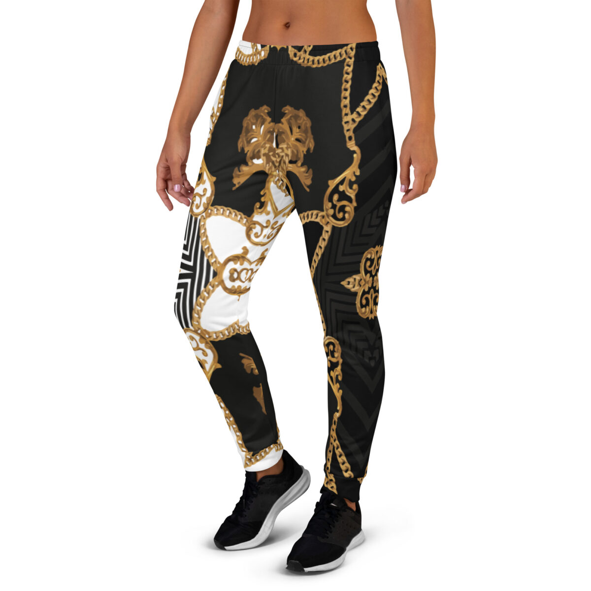 Women’s Joggers | Best Sweatpants For Women | White Black Gold - Image 4