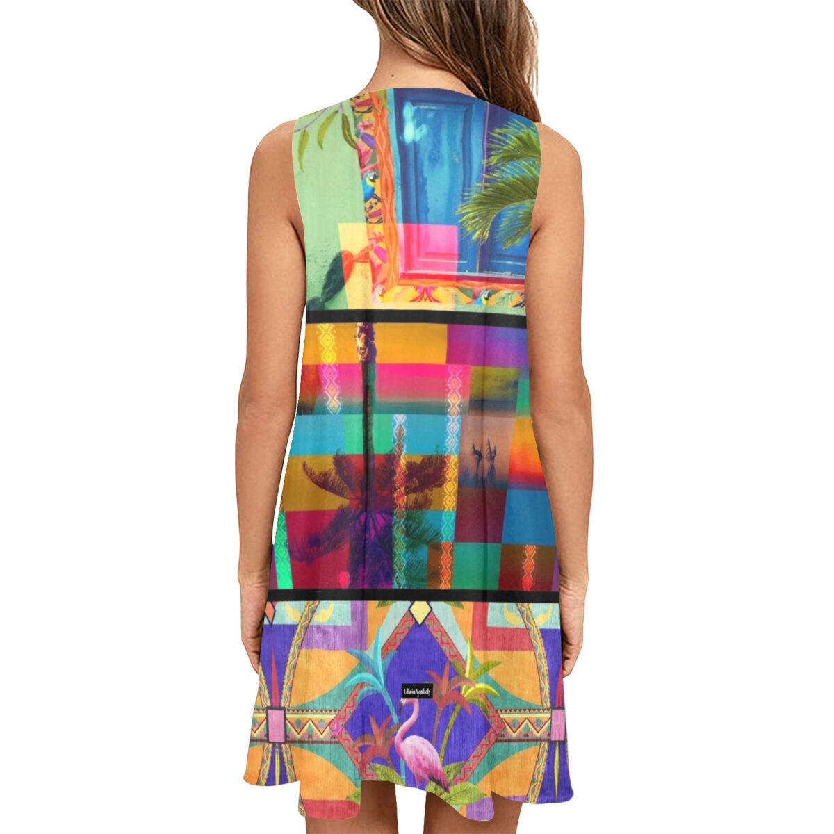 A - Line Designer Pocket Dress - Image 2