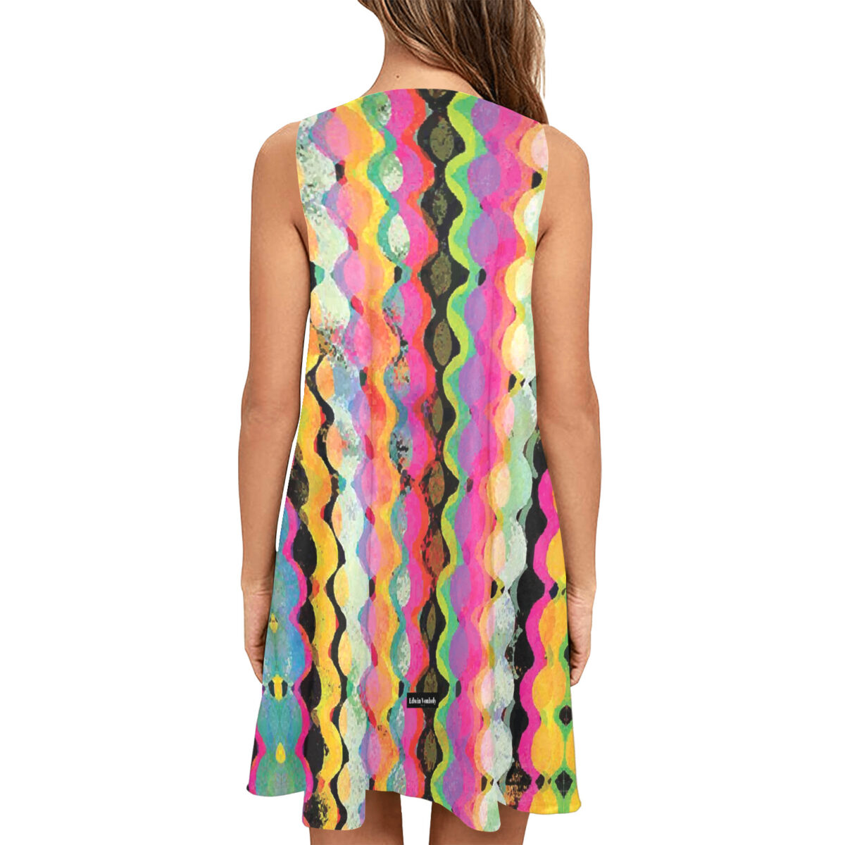 A - Line Designer Pocket Dress | Rainbow | 21st Birthday Dress | Birthday Outfits For Women - Image 2