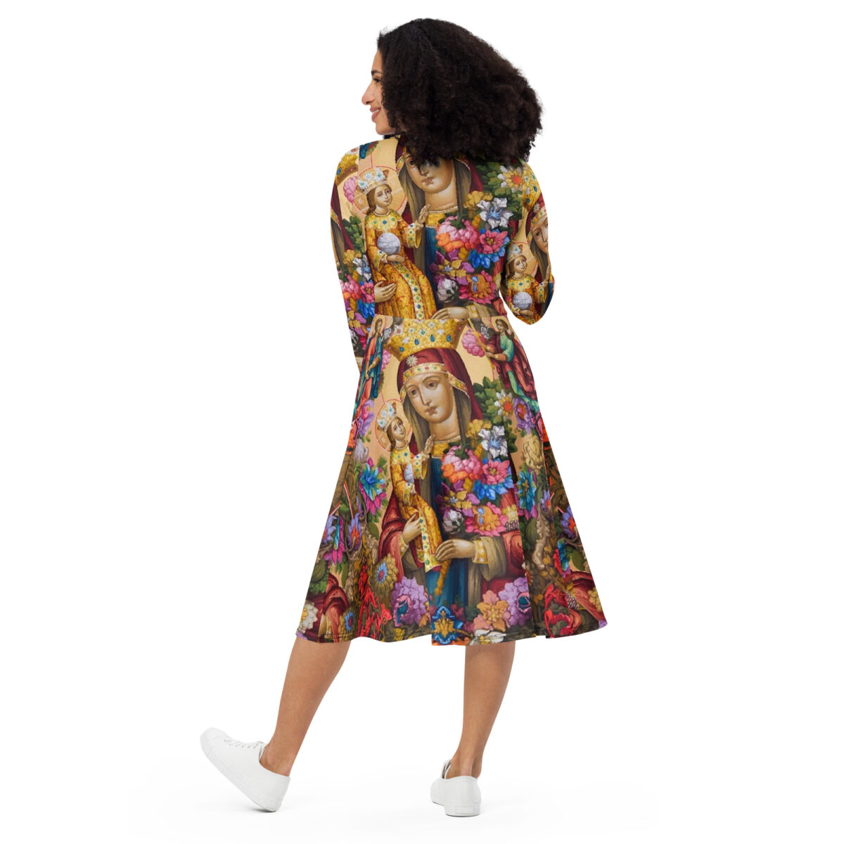 Yellow Gold Midi Dress - Image 5