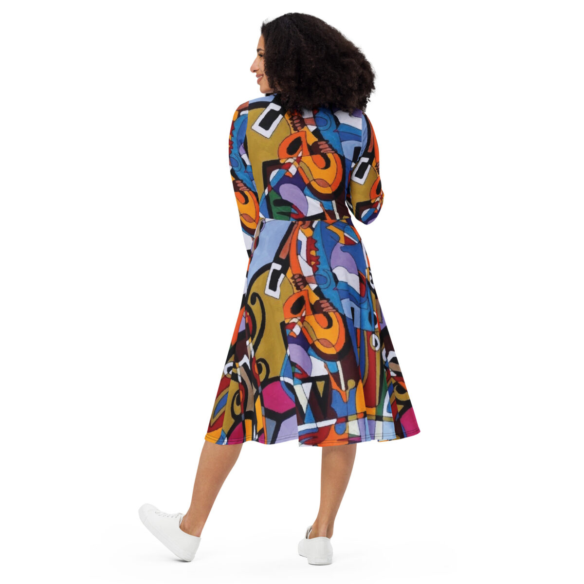 Colorful Midi Dress - Image 4
