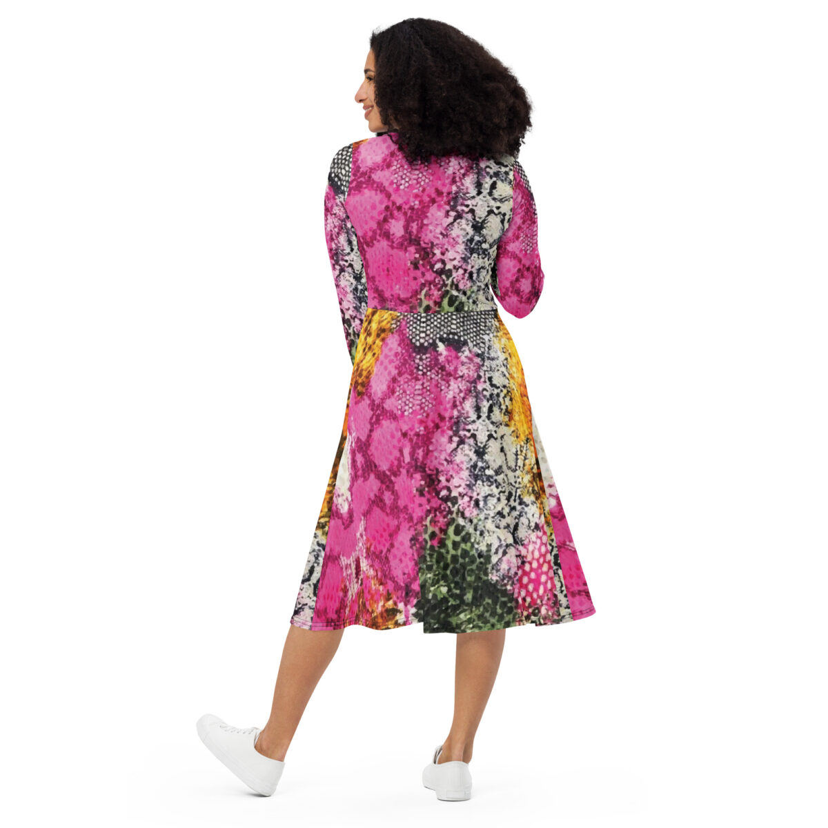 Colorful Midi Dress - Image 4