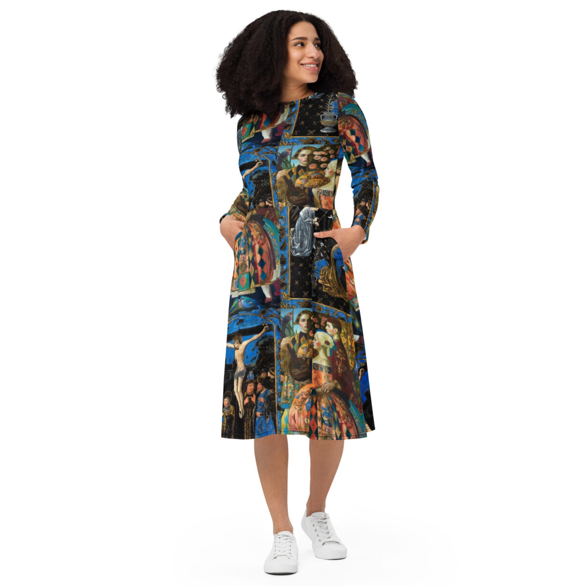 Blue Midi Dress - Image 3