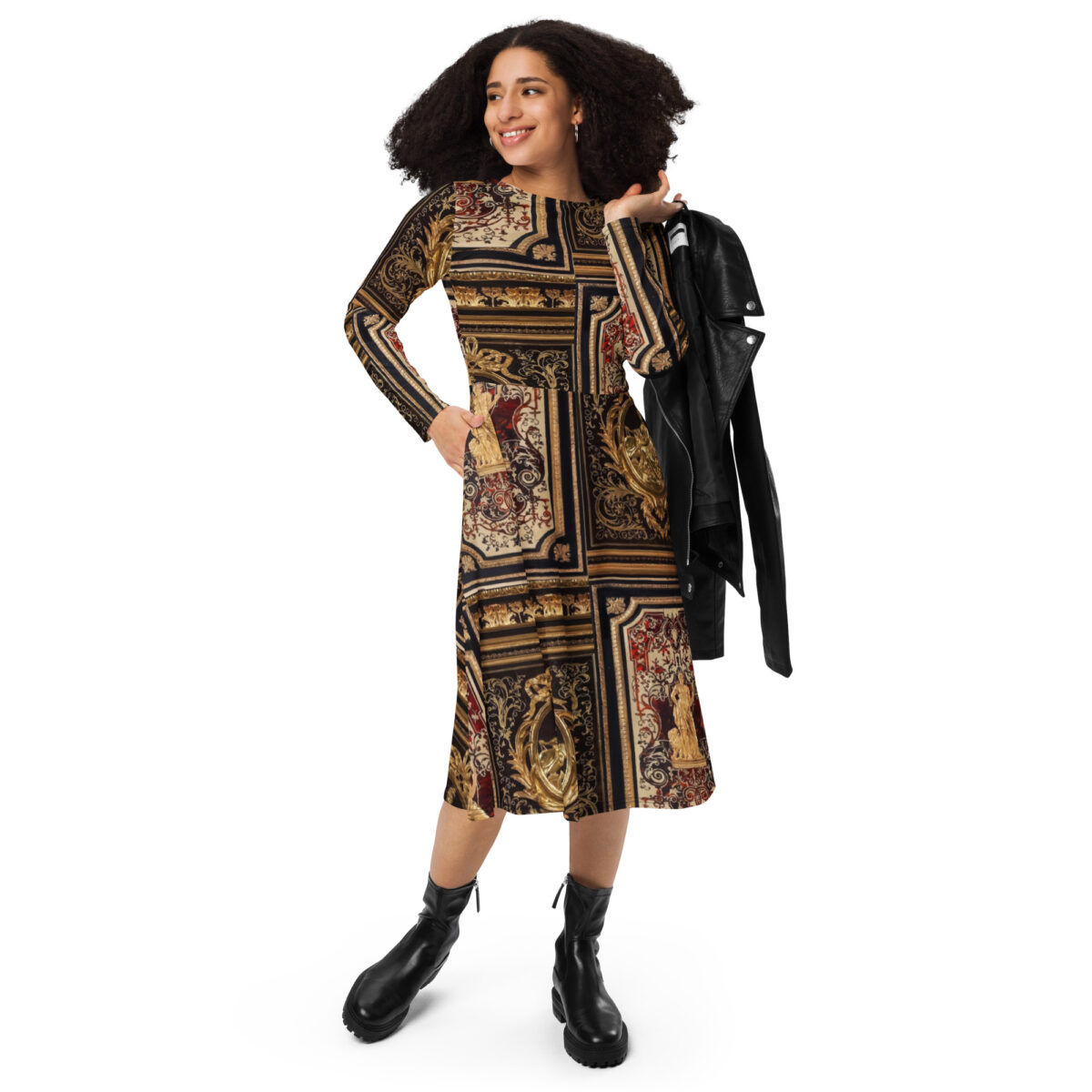 Designer Midi Dress - Image 3