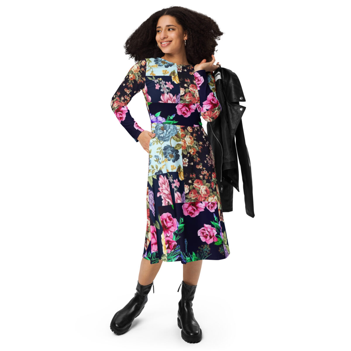 Floral Midi Dress - Image 3