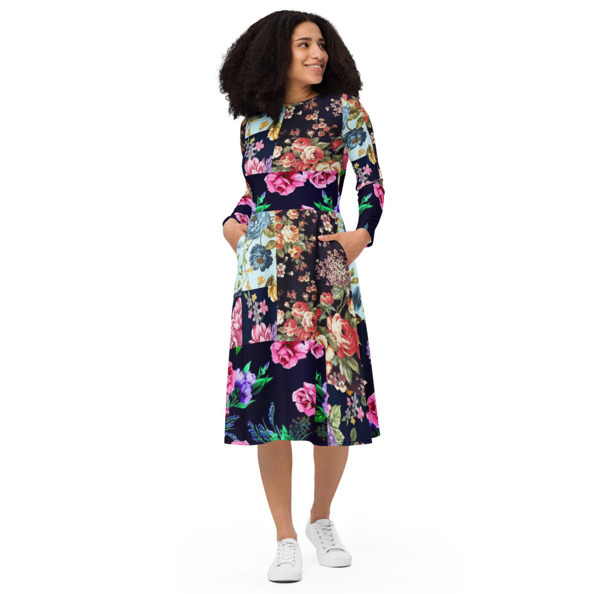 Floral Midi Dress - Image 4