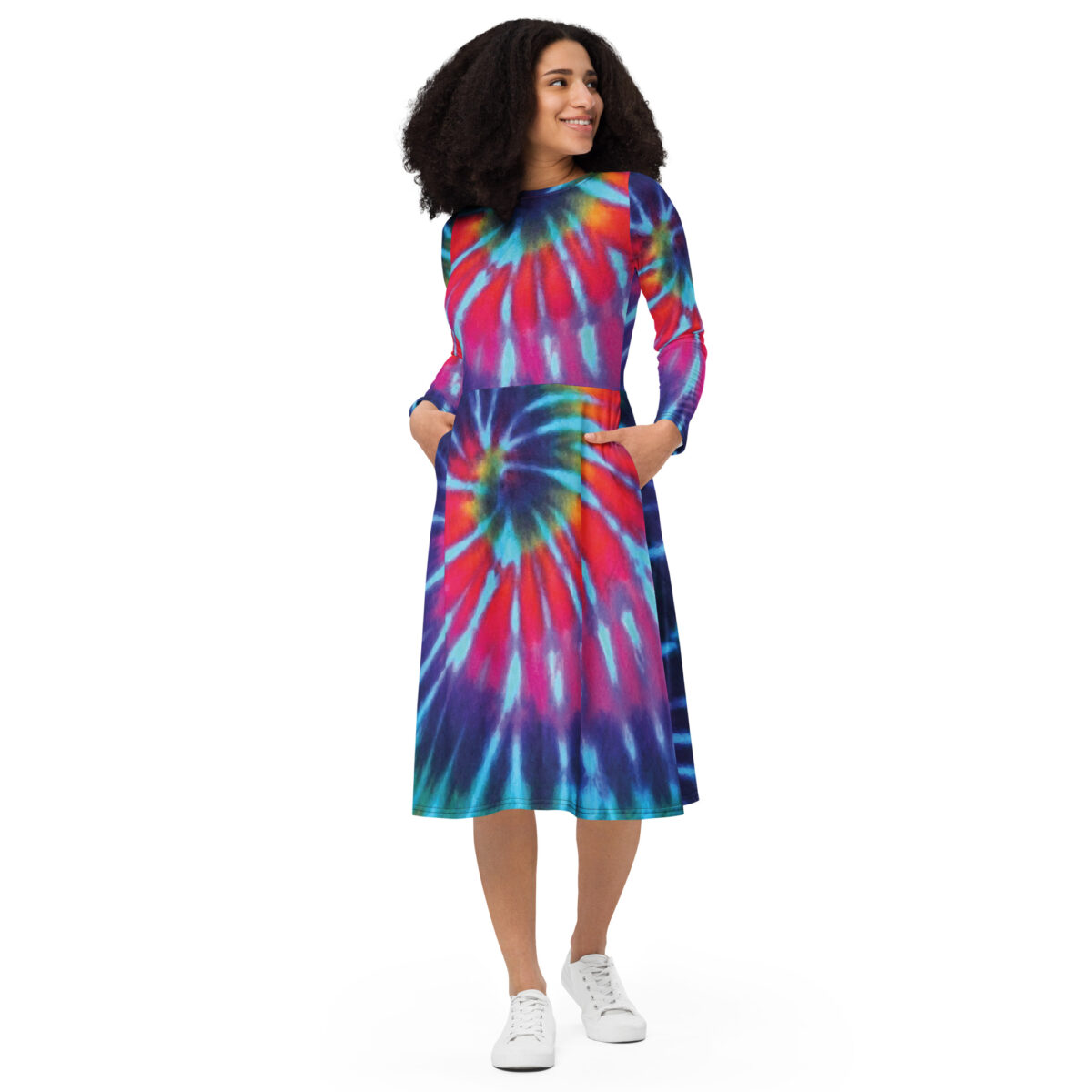 Tie Dye Midi Dress - Image 3