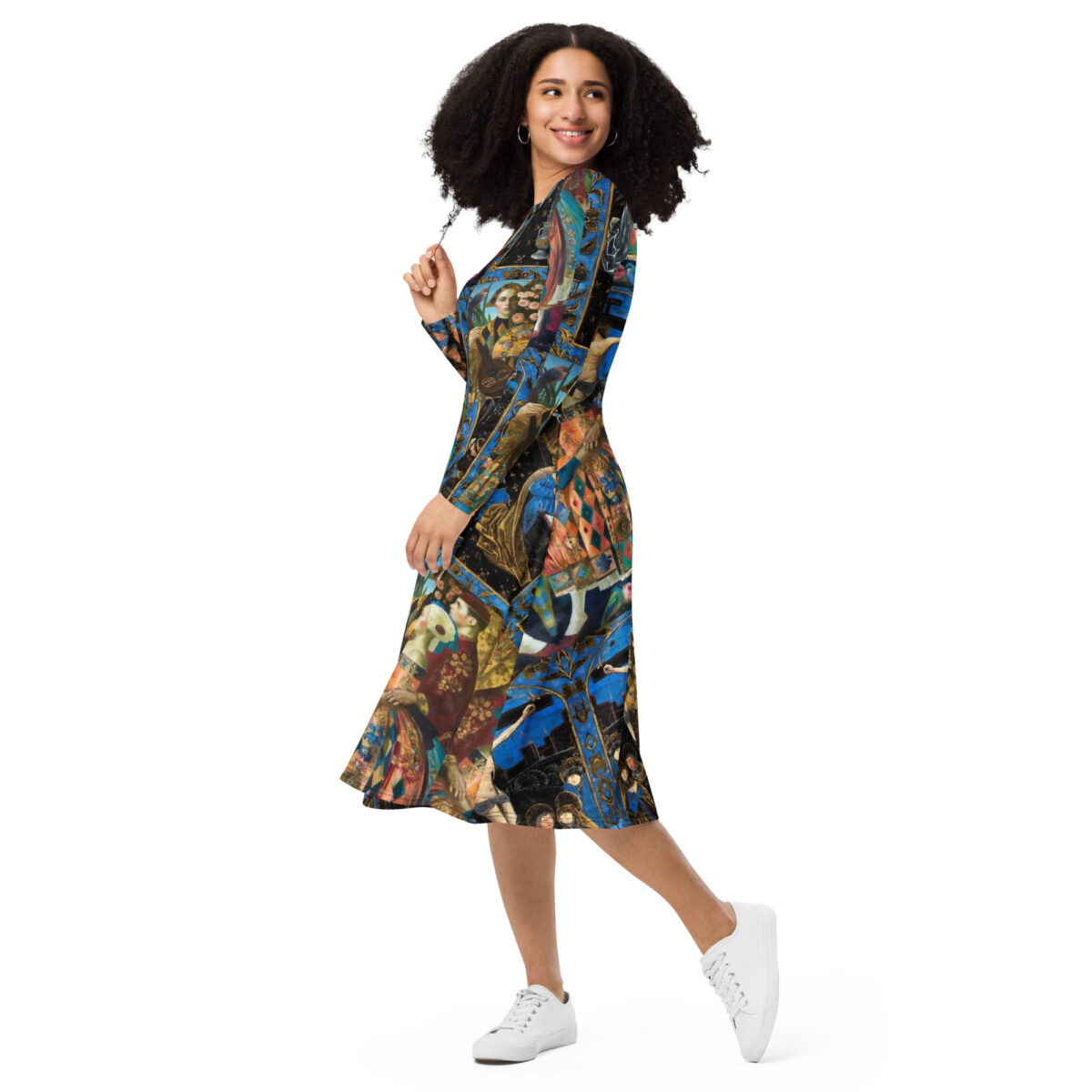 Blue Midi Dress - Image 5