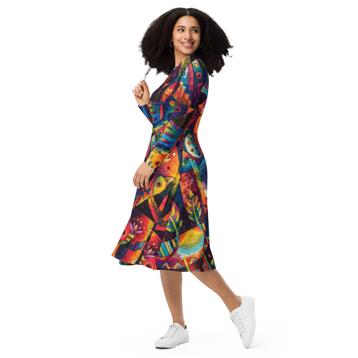 Colorful Midi Dress - Image 5