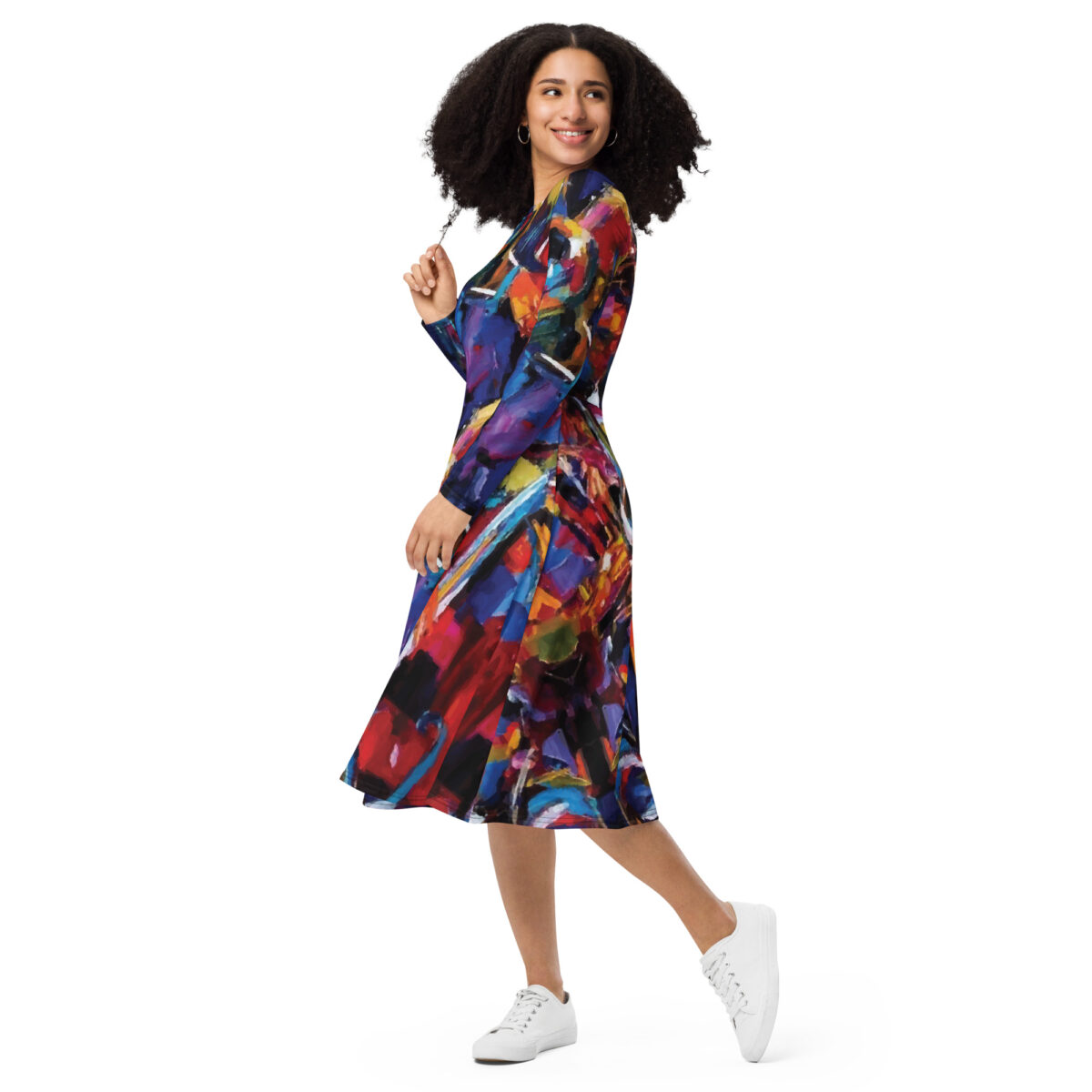Colorful Midi Dress - Image 5