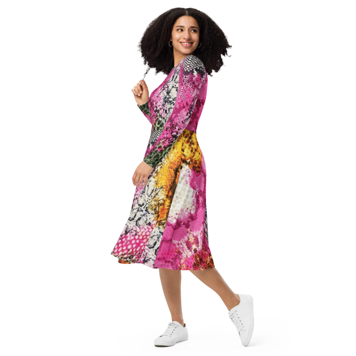 Colorful Midi Dress - Image 5