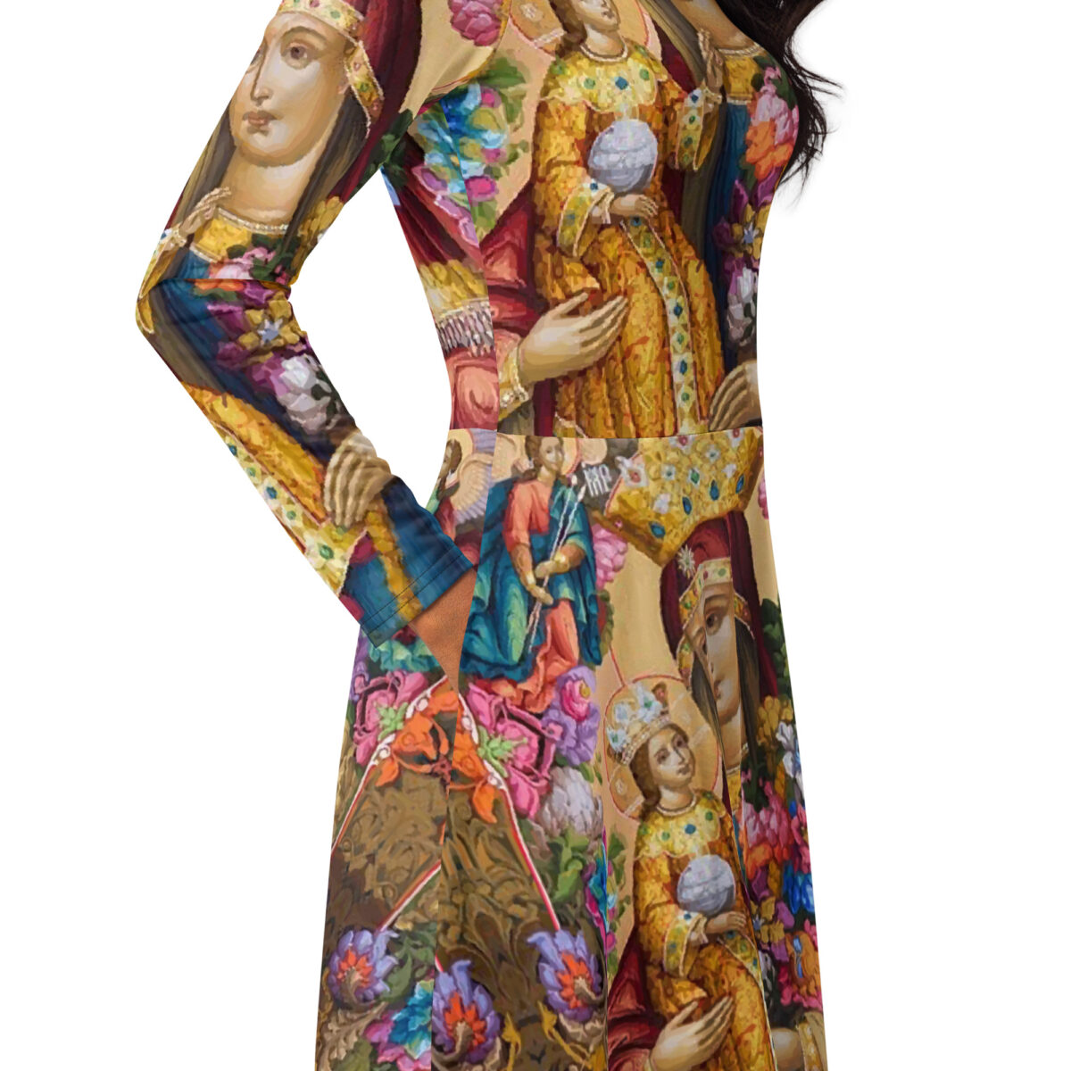 Yellow Gold Midi Dress - Image 2