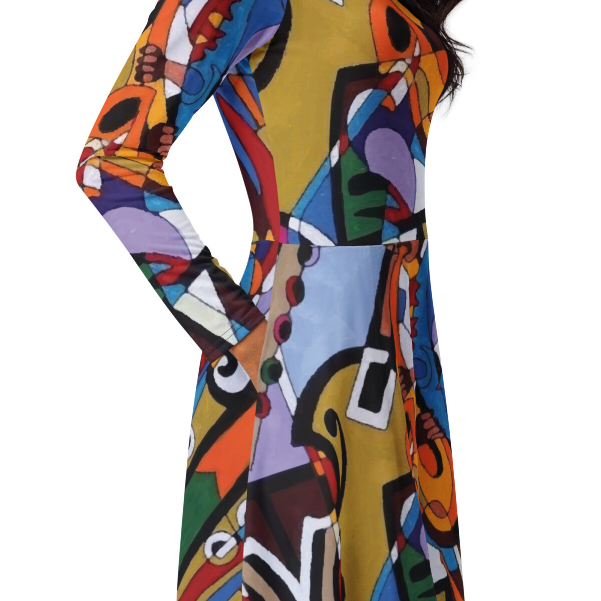 Colorful Midi Dress - Image 2