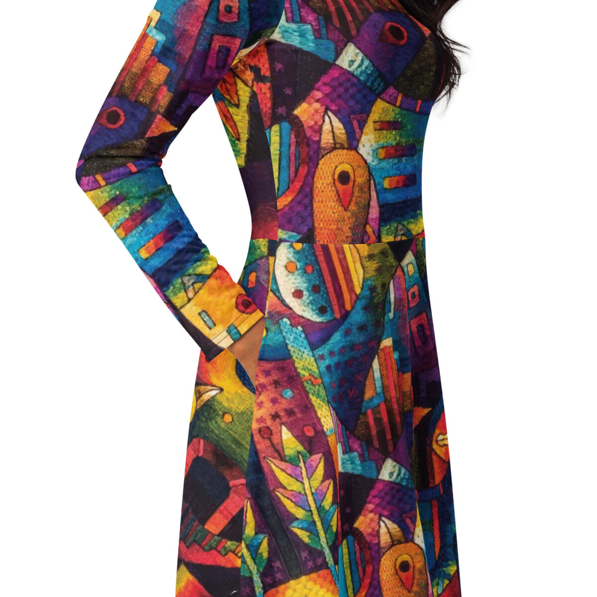 Colorful Midi Dress - Image 2