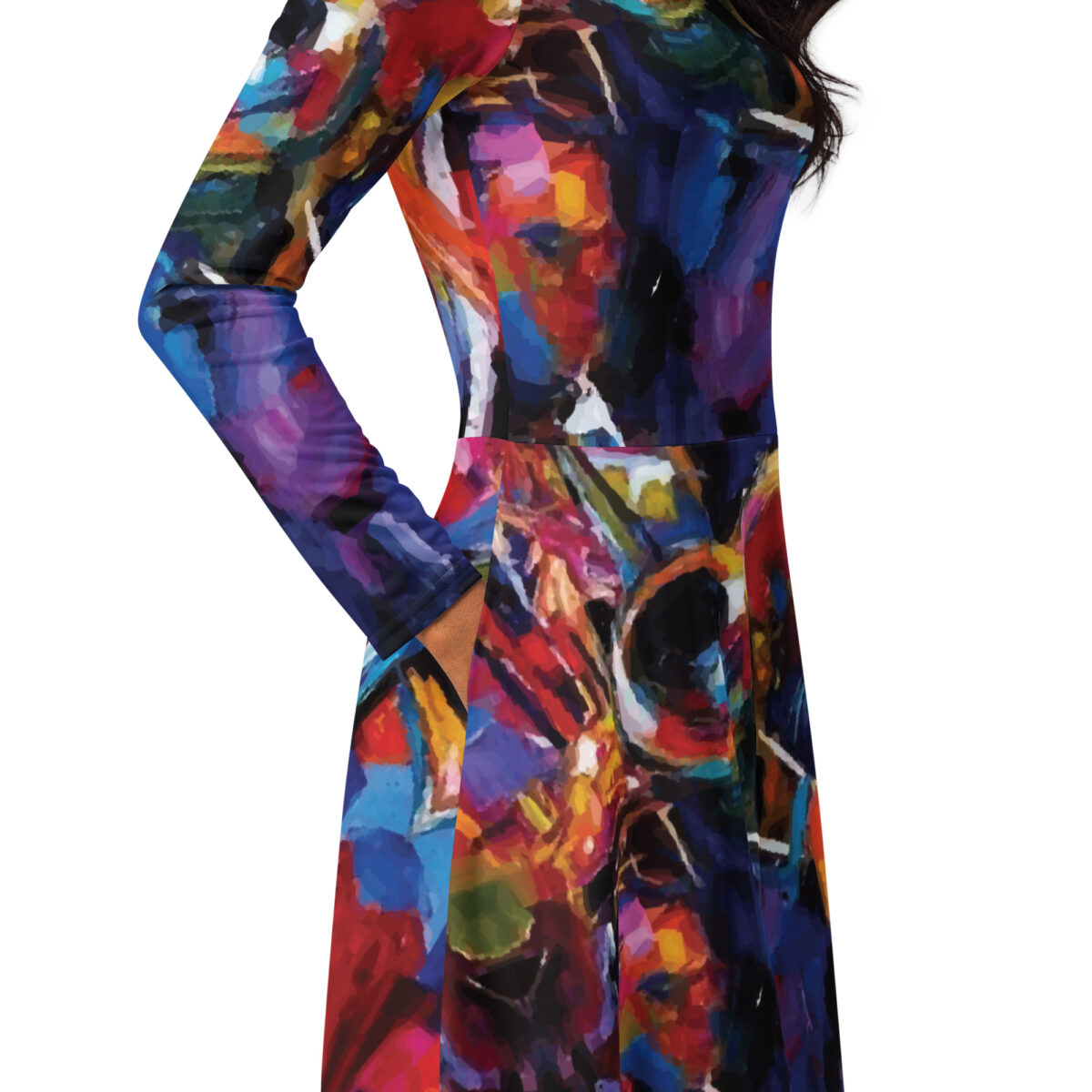 Colorful Midi Dress - Image 2