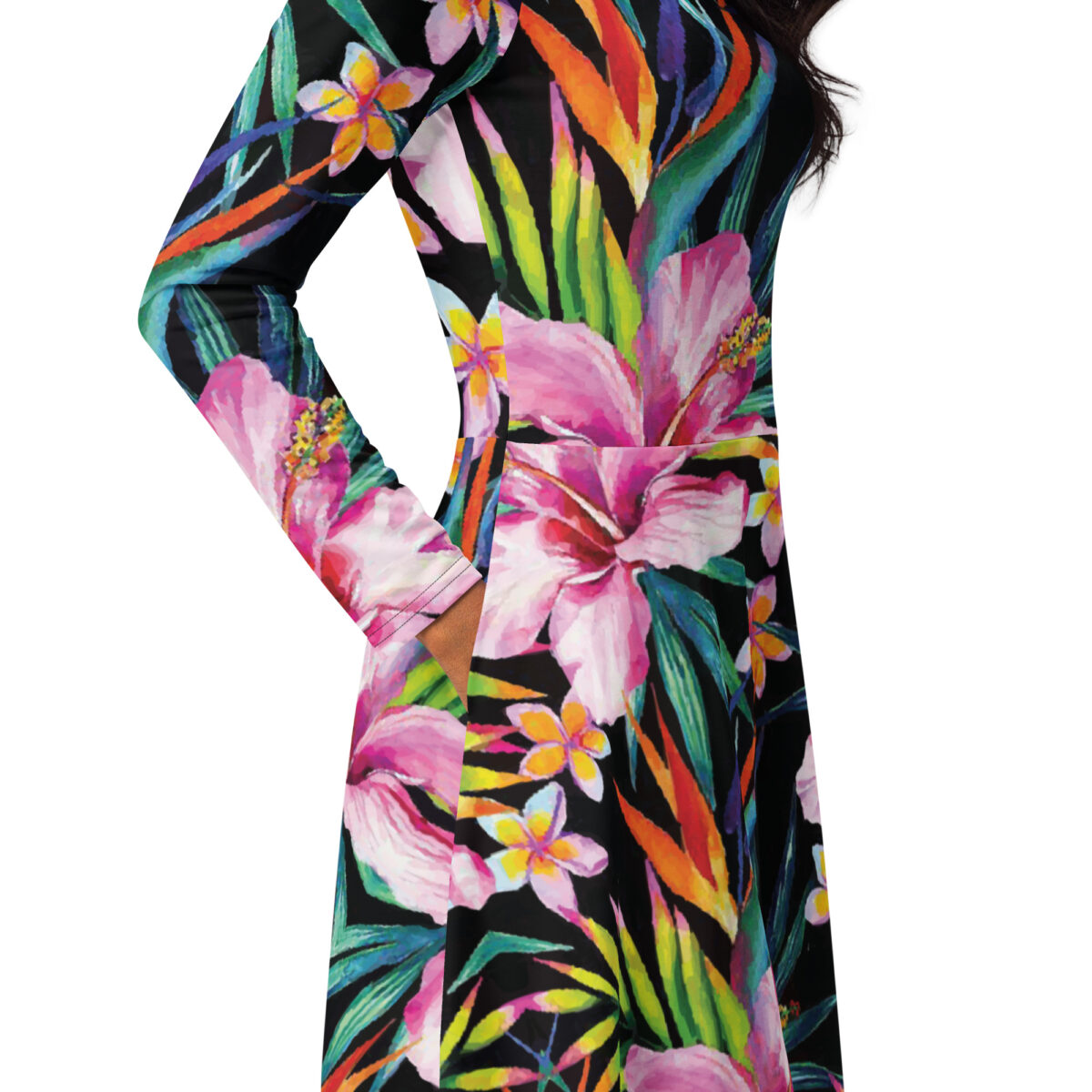 Floral Wedding Guest Midi Dress - Image 2