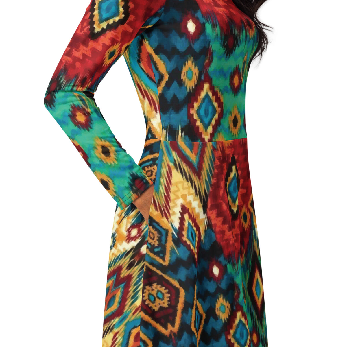 Boho Wedding Guest Midi Dress - Image 2