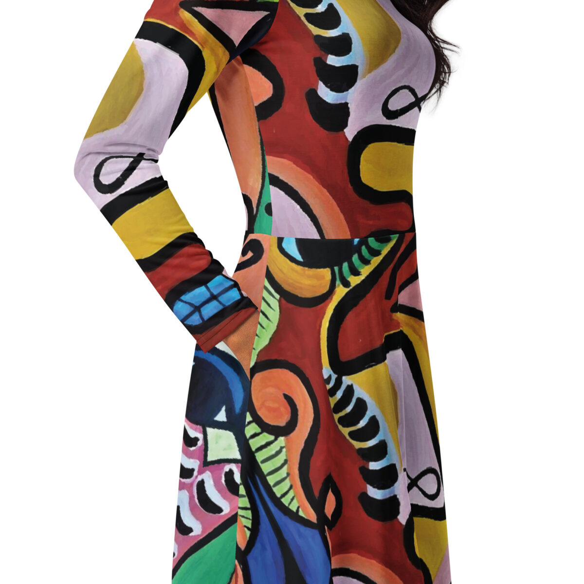 Colorful Midi Dress - Image 2