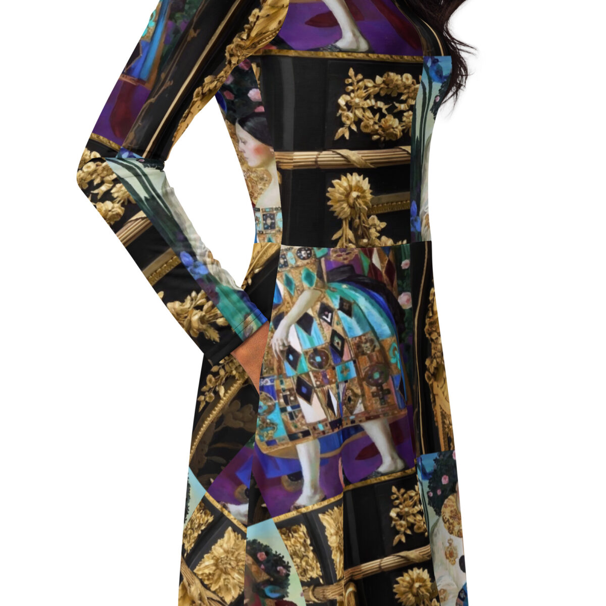 Designer Wedding Guest Midi Dress - Image 2