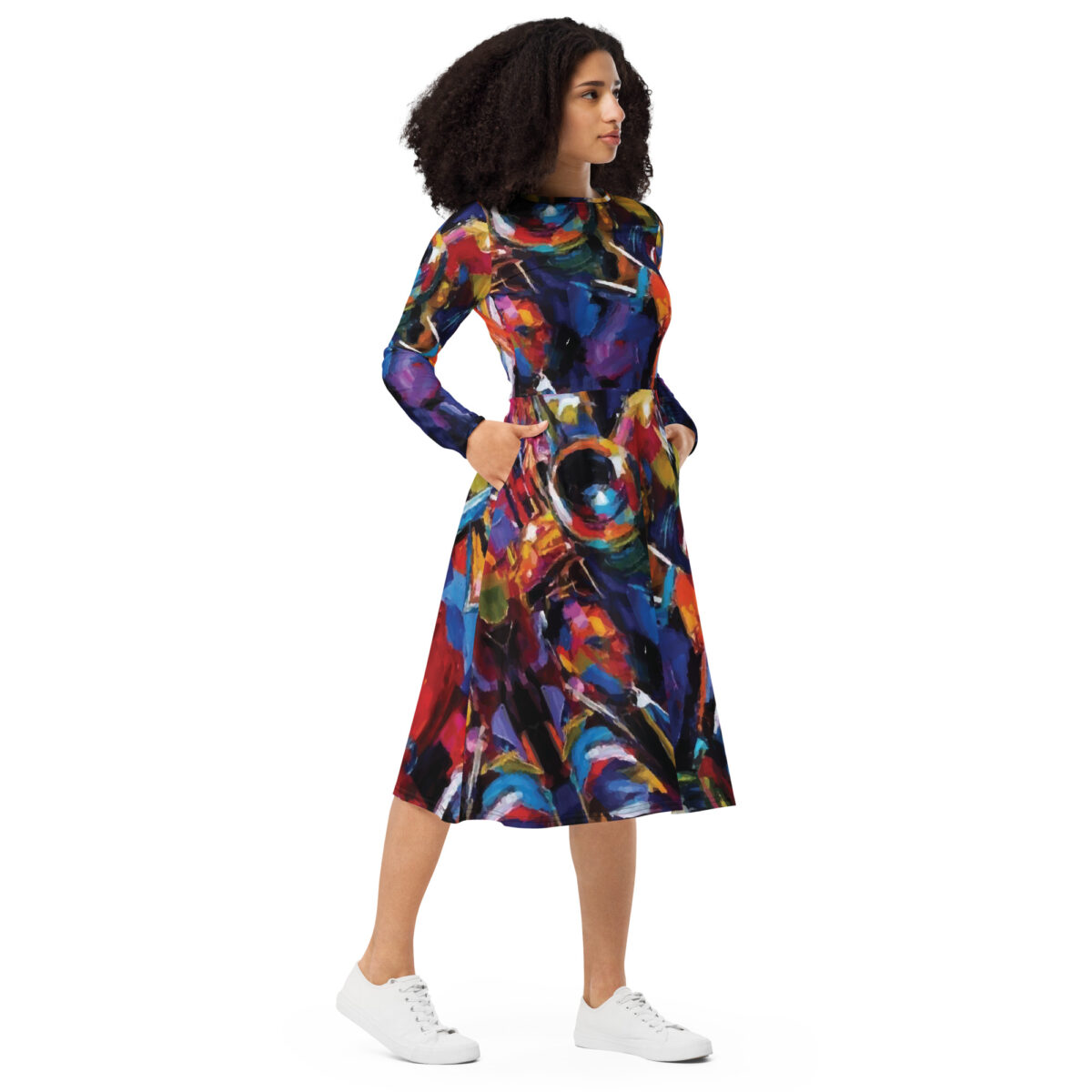 Colorful Midi Dress