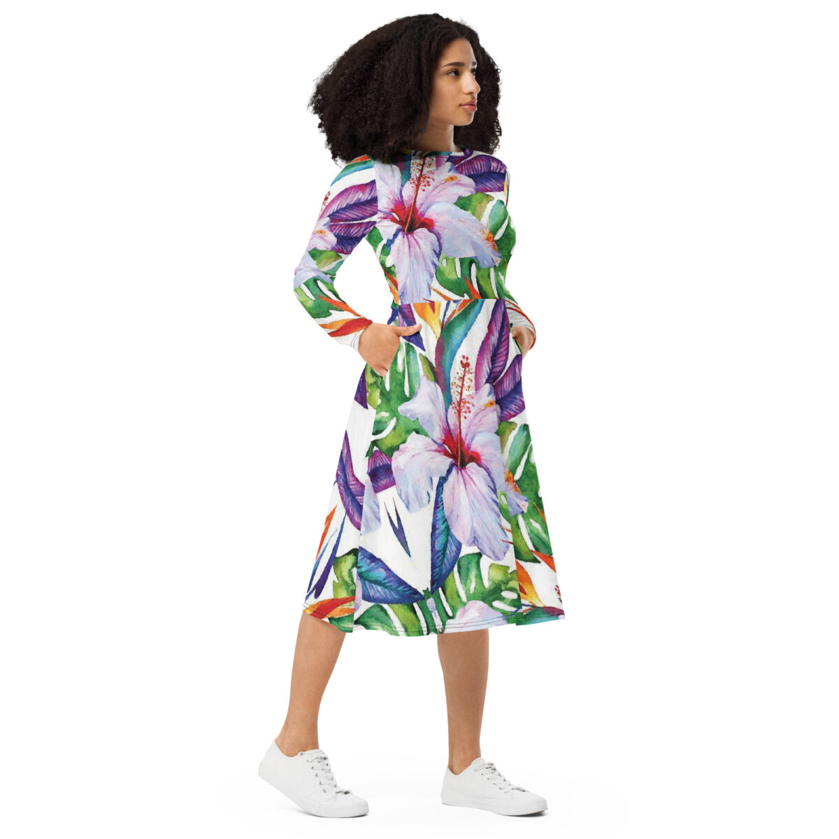 Floral Wedding Guest Midi Dress