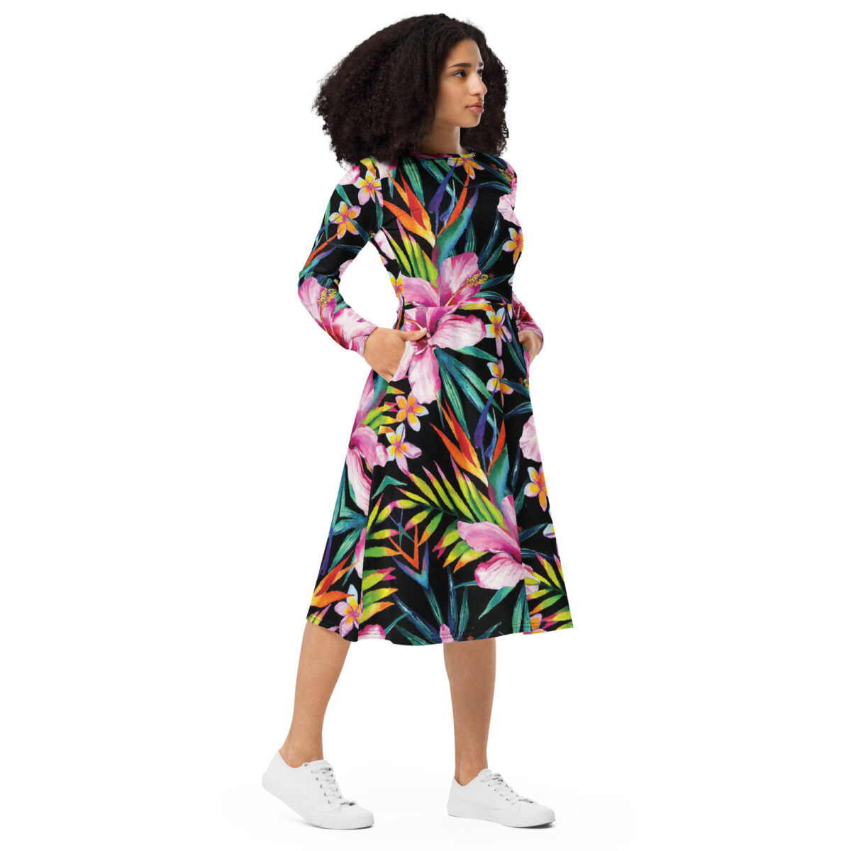 Floral Wedding Guest Midi Dress
