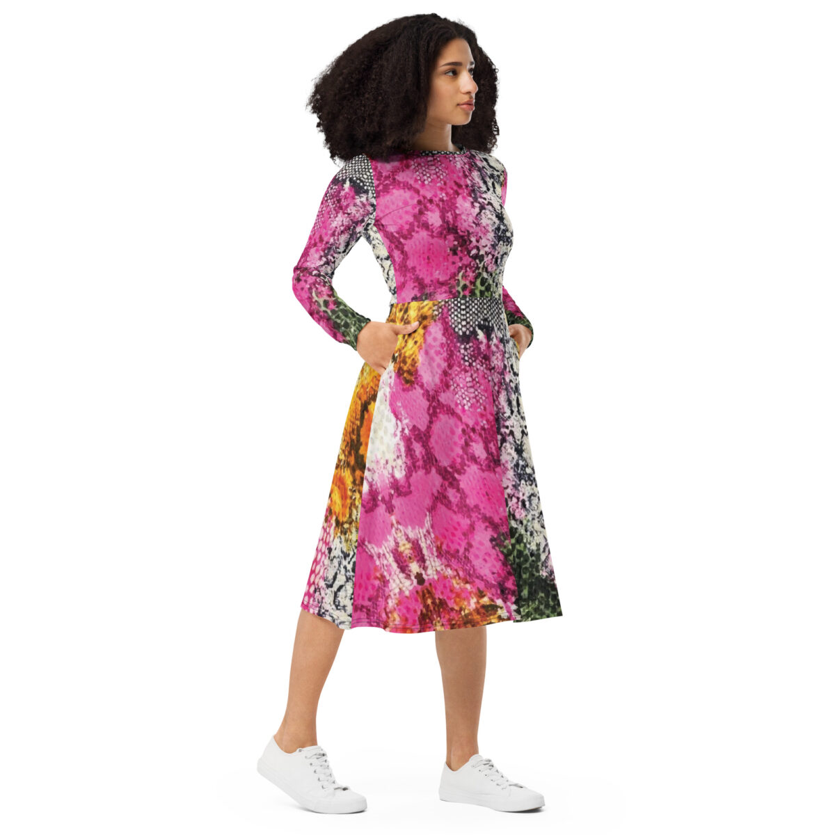 Colorful Midi Dress