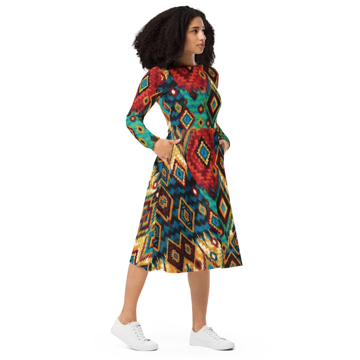 Boho Wedding Guest Midi Dress